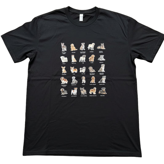 The 25 Dogs T-shirt Black
