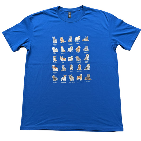 The 25 Dogs T-shirt Blue